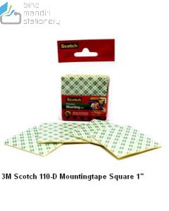 Katalog 3M Scotch harga murah & terjangkau, Image ATK Sekolah SIPLAH 3M Scotch 110-D Mounting Tape Square 1 inch harga normal 14000 di Distributor ATK Bina Mandiri Stationery