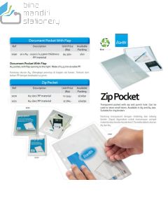 Jual Plastik folder seleting resealable Bantex 2090 Document Pocket A4 with Flap termurah harga grosir Jakarta