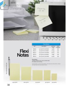 Contoh Sticky note pesan tempel Bantex 8871-01 Flexi Notes 654 merek Bantex