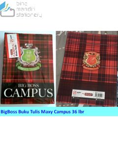 Katalog brosur image atk Buku Tulis - Catatan & Bloknote misalnya BigBoss Buku Tulis Maxy Campus 36 lembar