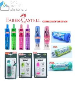 Gambar Tipex kertas pita koreksi Faber-Castell Correction Tape QBR 506 Barrel Black (169799) merek Faber Castell