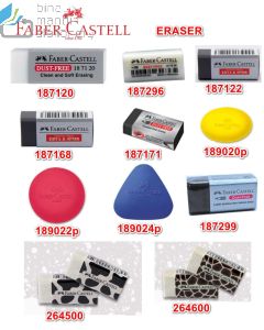 Jual Penghapus pensil Faber-Castell Grip Eraser Round in polybag (189022P) termurah harga grosir Jakarta