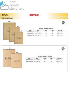 Distributor Joyko contohnya Buku/Pad Sketsa Gambar Joyko Sketch & Drawing Book/Pad SKBK-706-1A5 | SKBK-706-2B5 | SKBK-706-3A4 | SKBK-722-16K | SKBK-722-A4 | PAD-1000 | PAD-1001 | PAD-1002 | DRBK-1B5 | DRBK-2A4 | PAD-3000 | PAD-3001 layanan kirim