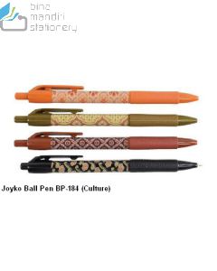 Contoh Pena Pulpen Joyko BallPen BP-184 (Culture) merek Joyko