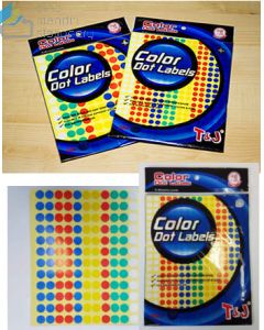 sample Image stationery Stiker Kertas Tom & Jerry Label Color Dot 114